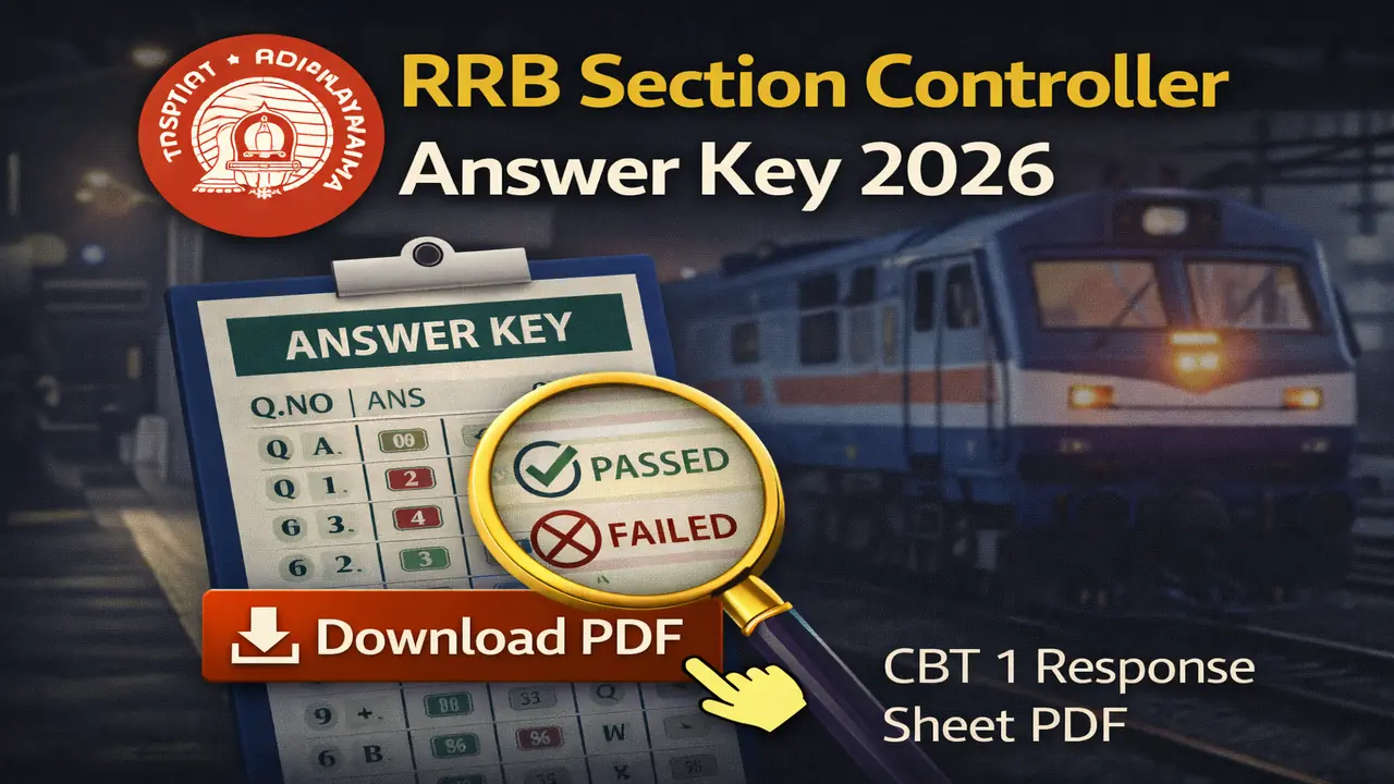 RRB Section Controller Answer Key 2026
